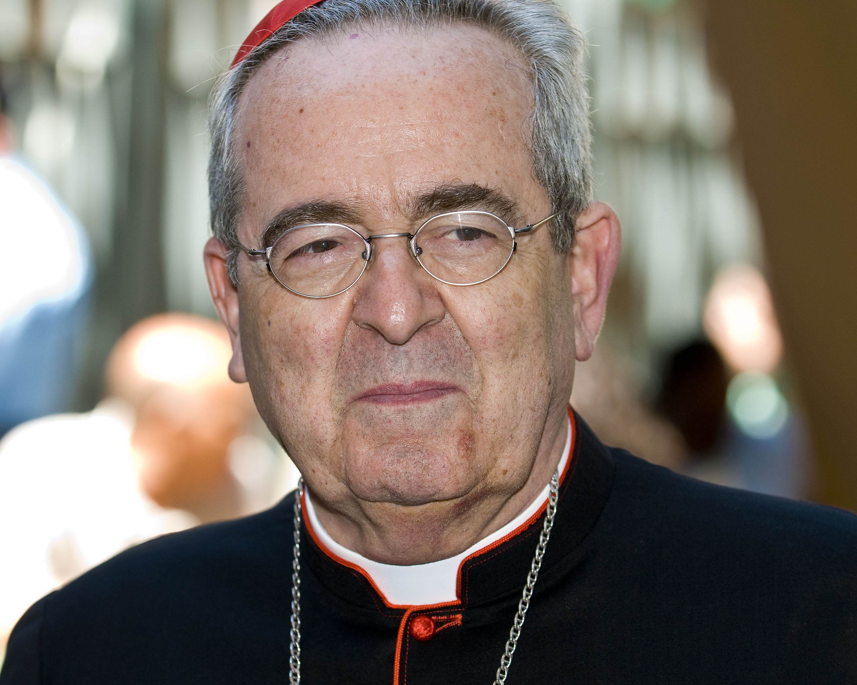 file photo: Cardinal Justin Rigali (Photo Jeff Fusco/Getty Images)