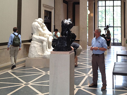Versions of two of Rodin's most famous sculptures, 