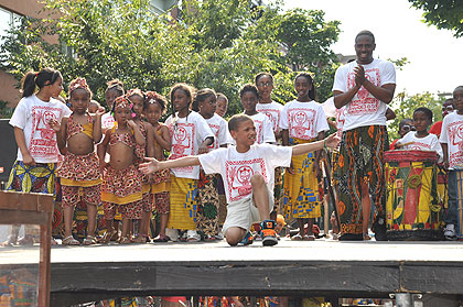 (Children perform as part of Odunde 365 programming.  Photo provided)