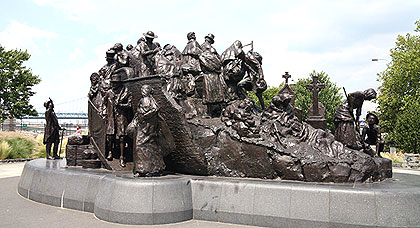 (The Irish Immigration Memorial.  File photo)