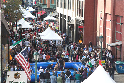 (File photo of crowds at the 2012 Midtown Village Fall Festival.  Photo provided)