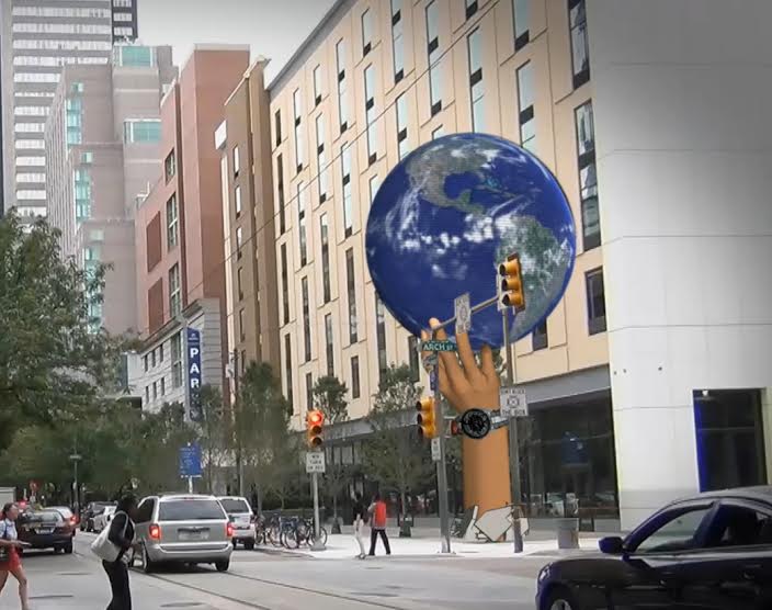 Artist rendering of proposed globe at 12th and Arch. (photo provided)