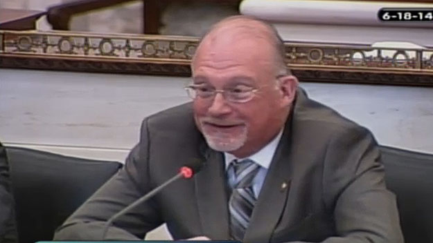 Councilman Bill Greenlee.  Image from City of Phila. TV)