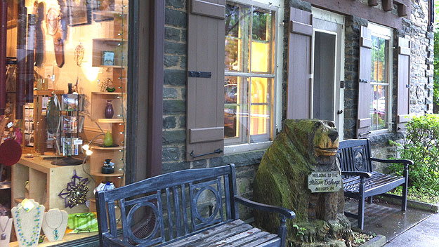 (The Artisan Exchange, one of many quaint shops along Main Street in Milford, Pa.   Photo by Jay Lloyd)