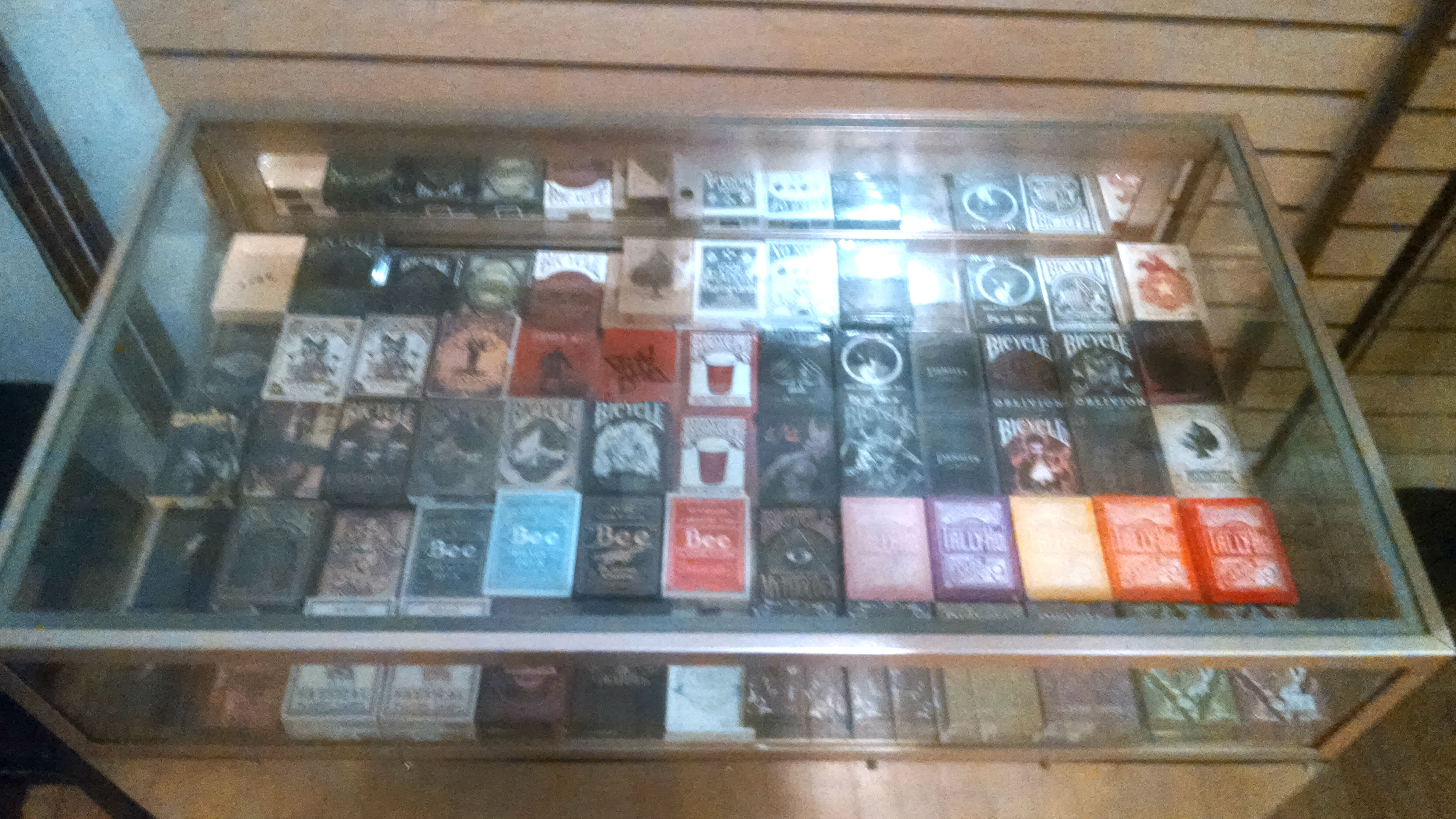 A collection of card decks for sale at South Street Magic. (Credit: Tom Rickert)