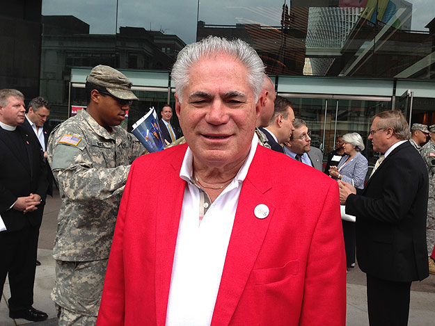 (Sal Vatore DeBunda, board chair of the Philly Pops, outside the Kimmel Center.  Photo by Hadas Kuznits)