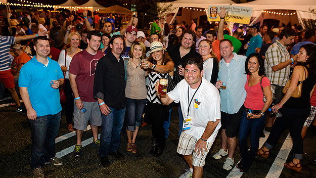 (Eric  Goldstein with attendees at last year's Beerfest Royale event.  Photo provided)