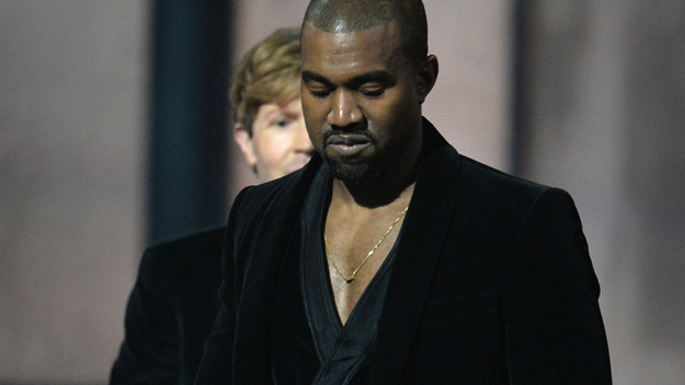 Kanye West Interrupts Beck At GRAMMYs (Photo by Robyn Beck/Getty Images)