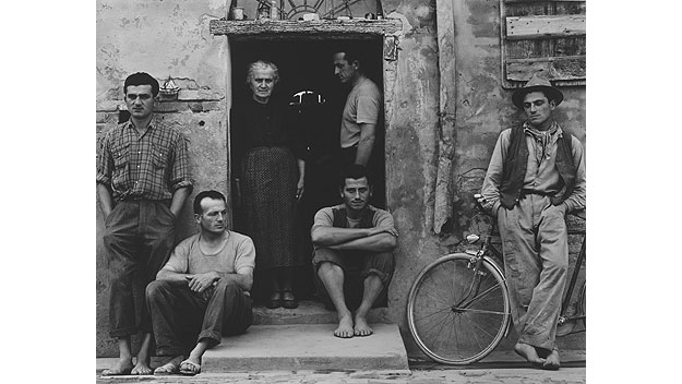 ("The Family, Luzzara (The Lusettis)," 1953, Paul Strand.  Image provided by Phila. Museum of Art)
