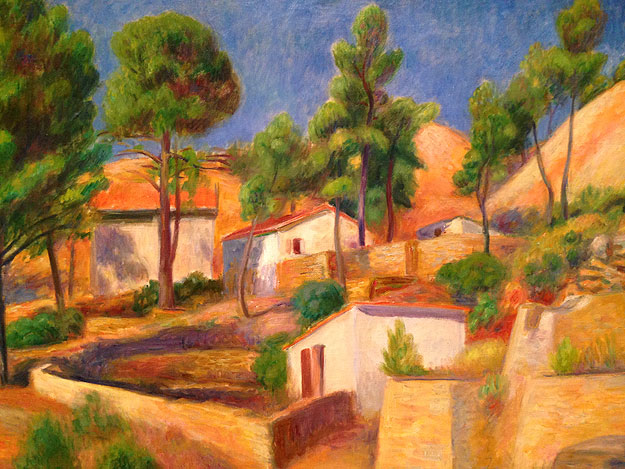 William Glackens, "Hillside Near La Ciotat, 1930.