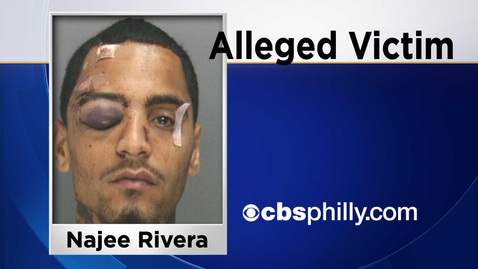 (Najee Rivera, following his arrest. Photo from Philadelphia Police)