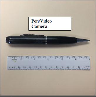 The pen Miklos Jugovics is accused of using. (credit: Abington Township Police Department)