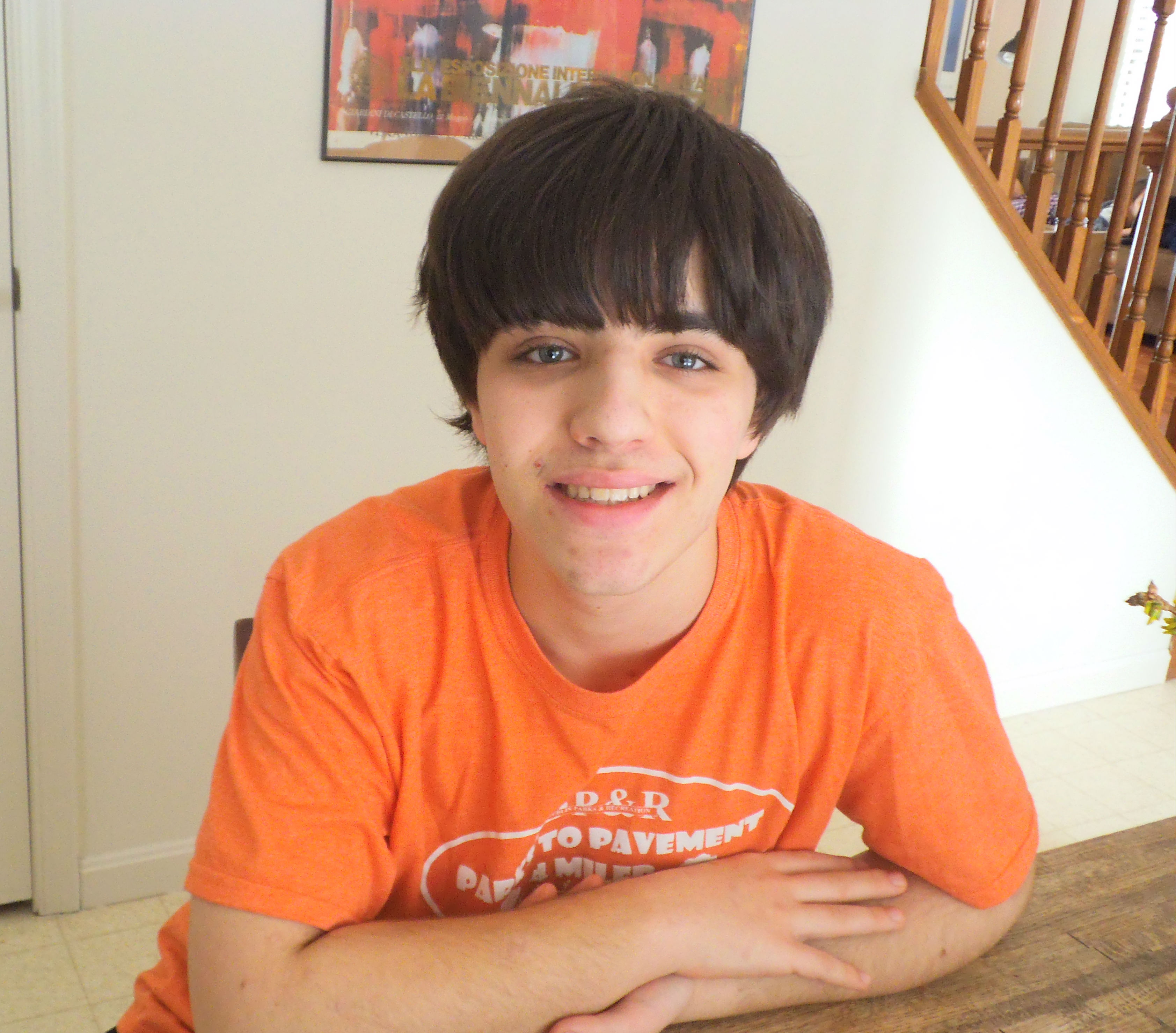 16-year-old Christopher Mrozinski, founder of the Talking Stick 5K Walk. (credit: Christopher Mrozinski)