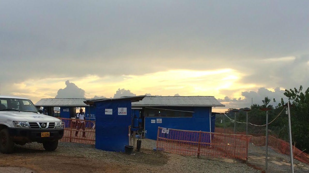(The Ebola treatment unit in Liberia where Dr. Patricia Henwood worked. Credit: Patricia Henwood)