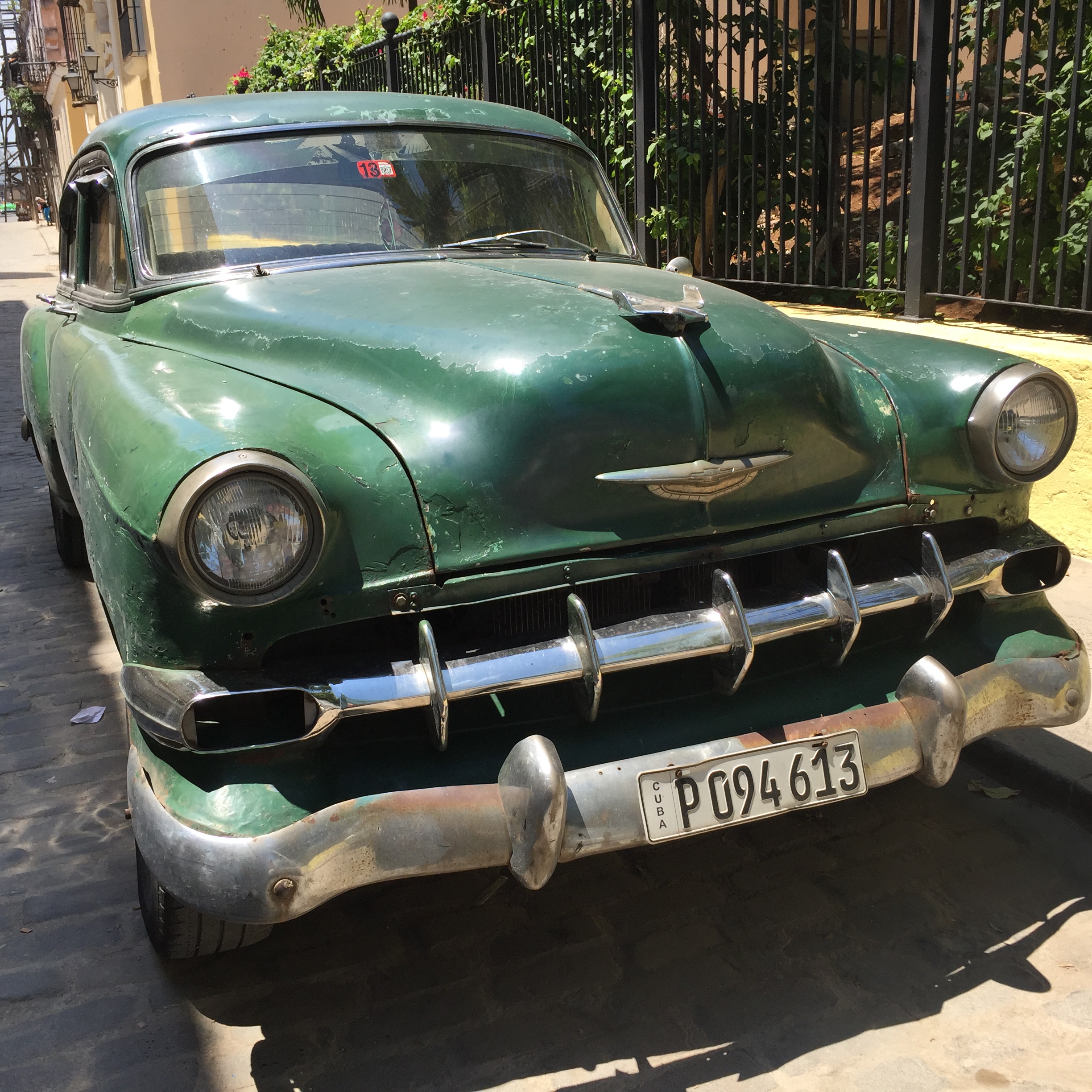 A classic Cuban car in Havana, Cuba. (photo credit: Gavin Lichtenstein)