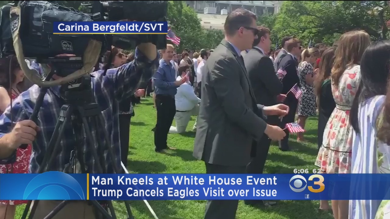 Man Kneels During Anthem At White House 'Celebration Of America' Event