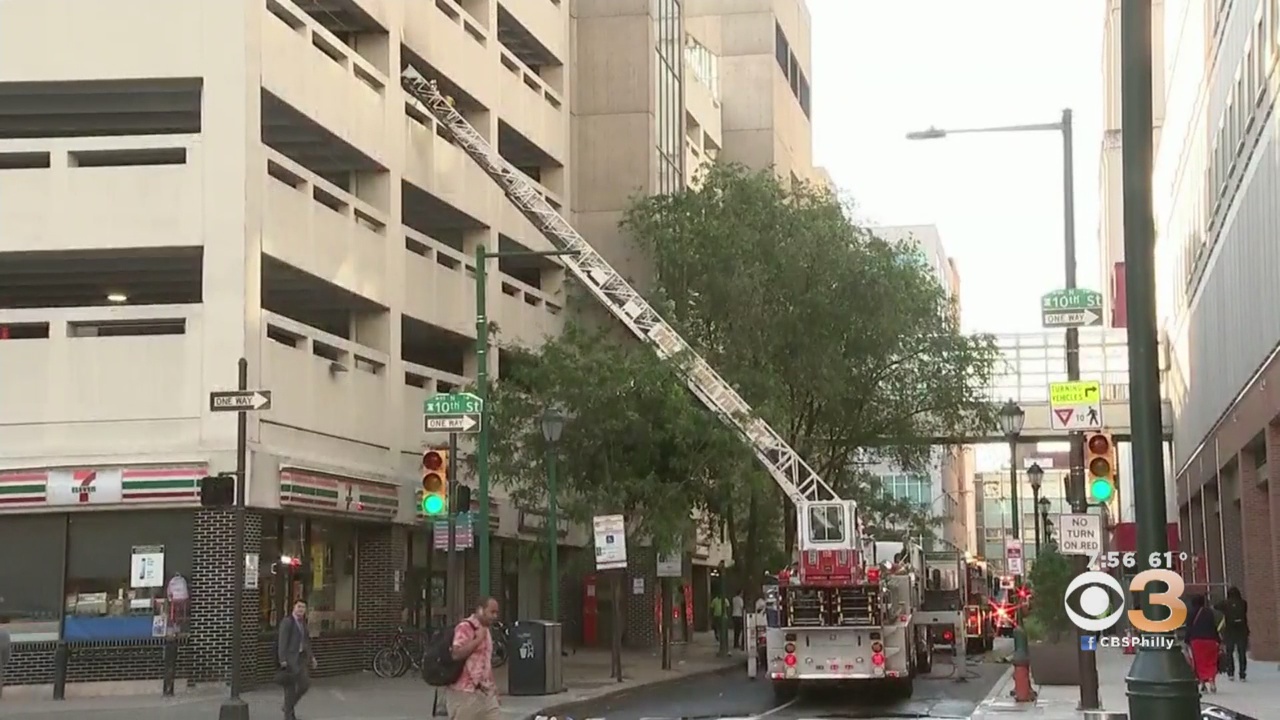 Flames Break Out Inside Center City Parking Garage