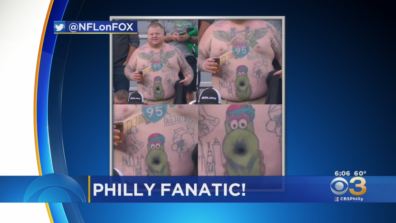 LOOK: This Eagles Fan's Phanatic Belly Button Tattoo Is Sweeping The Nation 
