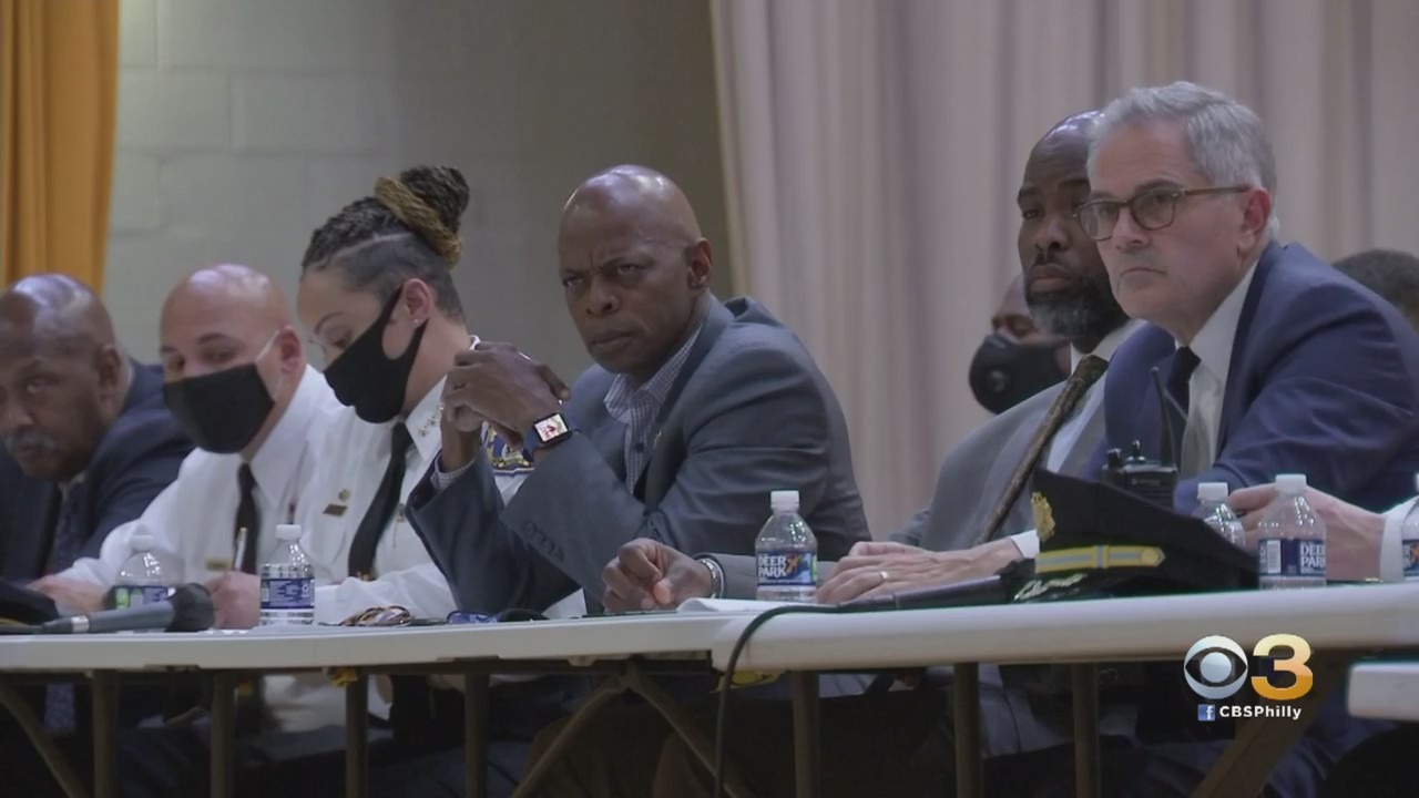 Government officials and community members hold meeting at MLK High School to discuss Philadelphia gun violence crisis
