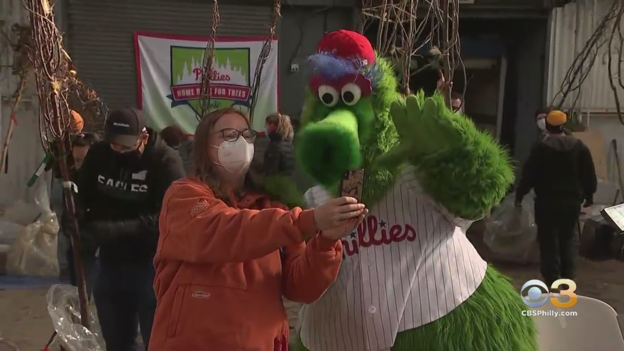 Phillie Phanatic Makes Appearance At Citywide Tree Planting Event After Copyright Dispute