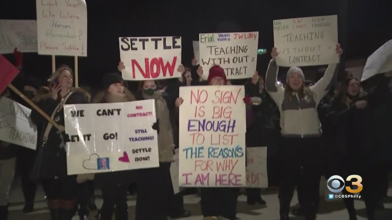 Hundreds Of Gloucester Township School Teachers Protest For New Contract: 'I Feel Taken Advantage Of'