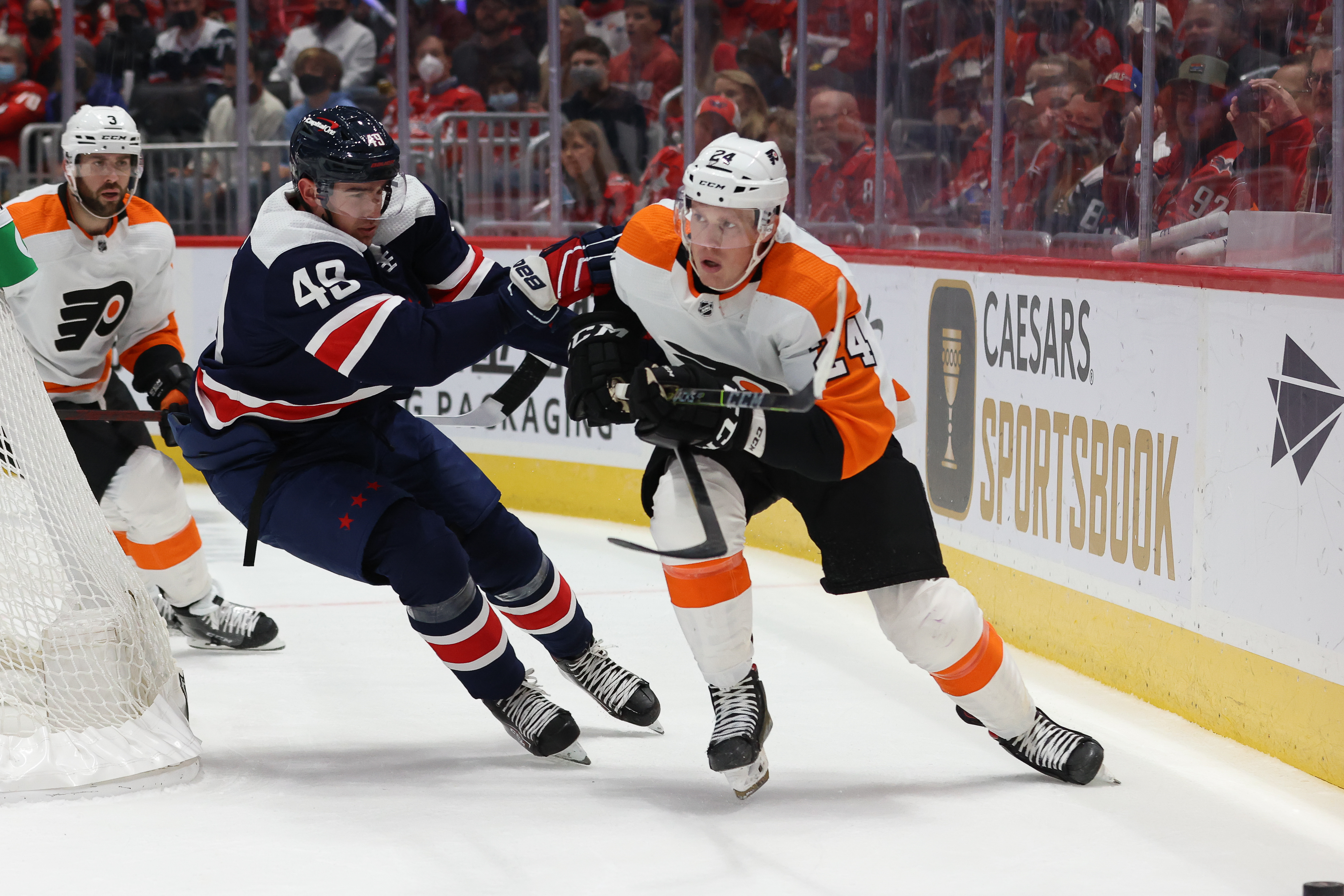 Brassard, Couturier Score To Lead Flyers Past Capitals 2-1