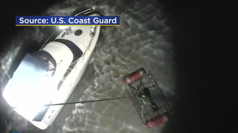 WATCH: Coast Guard Rescues Group Of Stranded Boaters In Little Egg Harbor Near Atlantic City