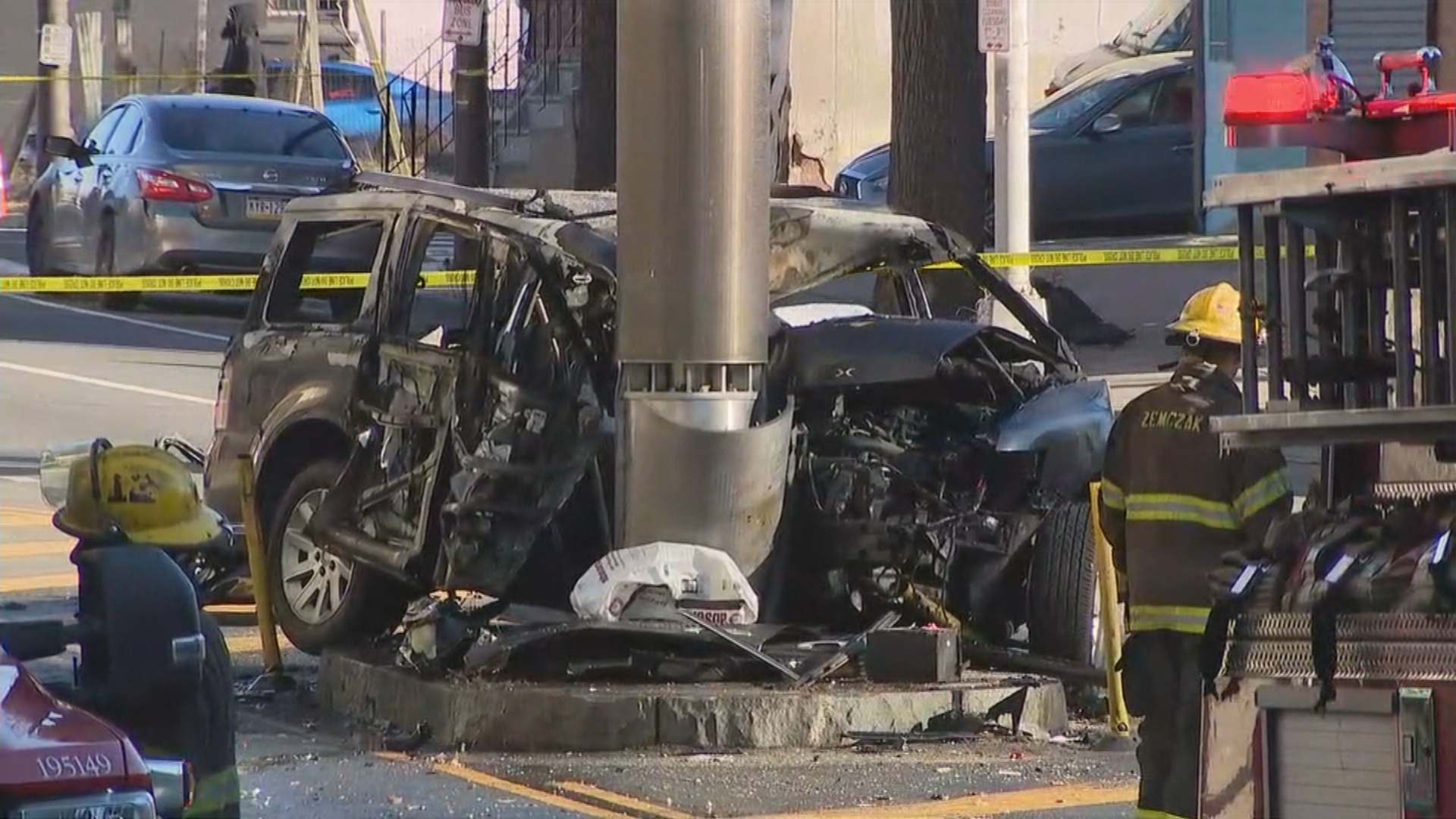 Man Dies After Fiery Car Crash In North Philadelphia: Police
