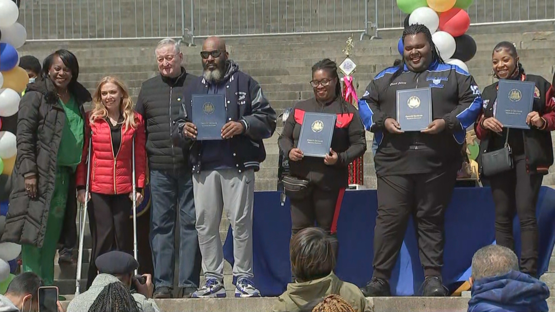 5 Philadelphia Youth Teams Honored For Winning National Titles In Football, Cheer Along The Parkway: 'It Was An Amazing Experience'