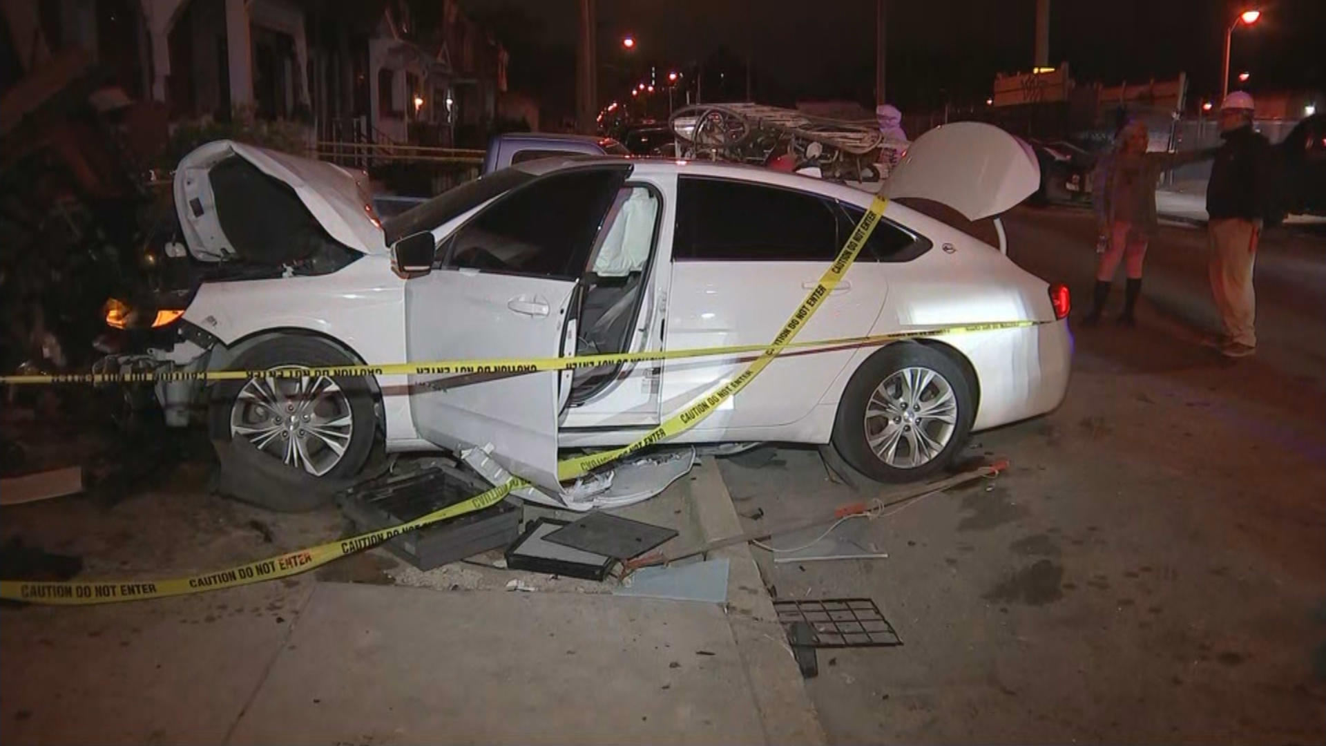 Driver Strikes Woman On Sidewalk Before Crashing Into Front Porch Of West Philadelphia Home