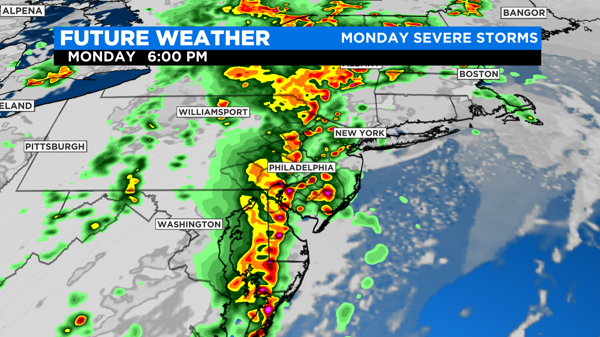 Enhanced Risk For Severe Weather Across Philadelphia Region Monday Afternoon – CBS Philly