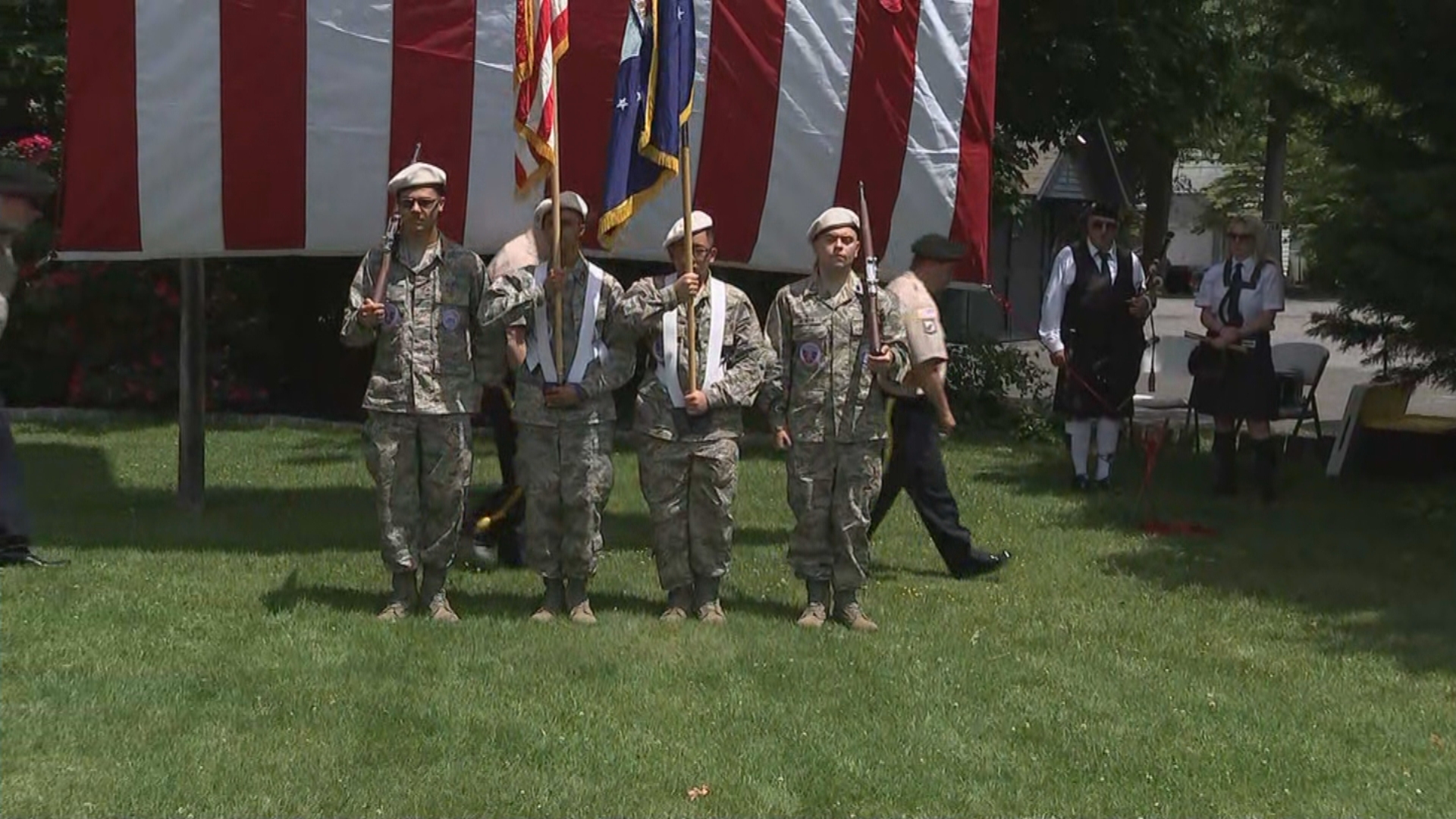 Dozens Gather At Liberty Park In Pennsauken To Honor Fallen Soldiers, Service Members Ahead Of Memorial Day