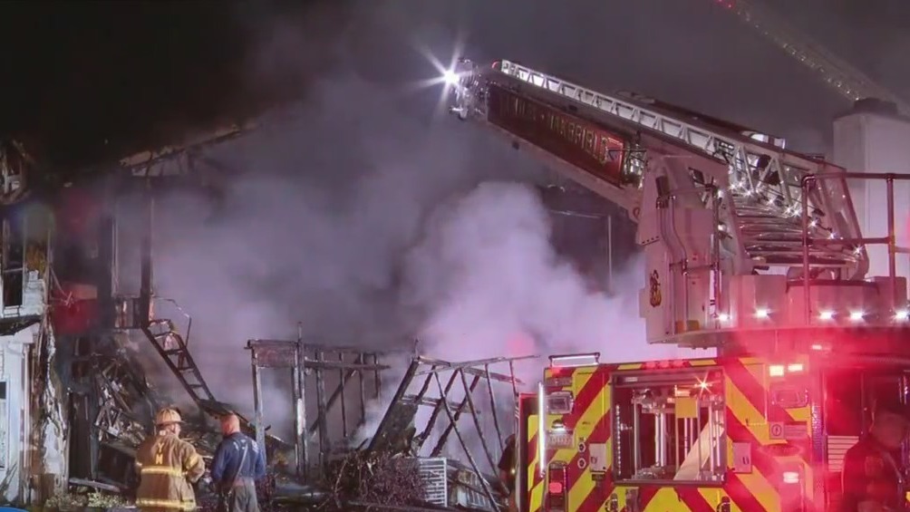 No One Injured After Fire Rips Through Apartment Complex In Bucks County